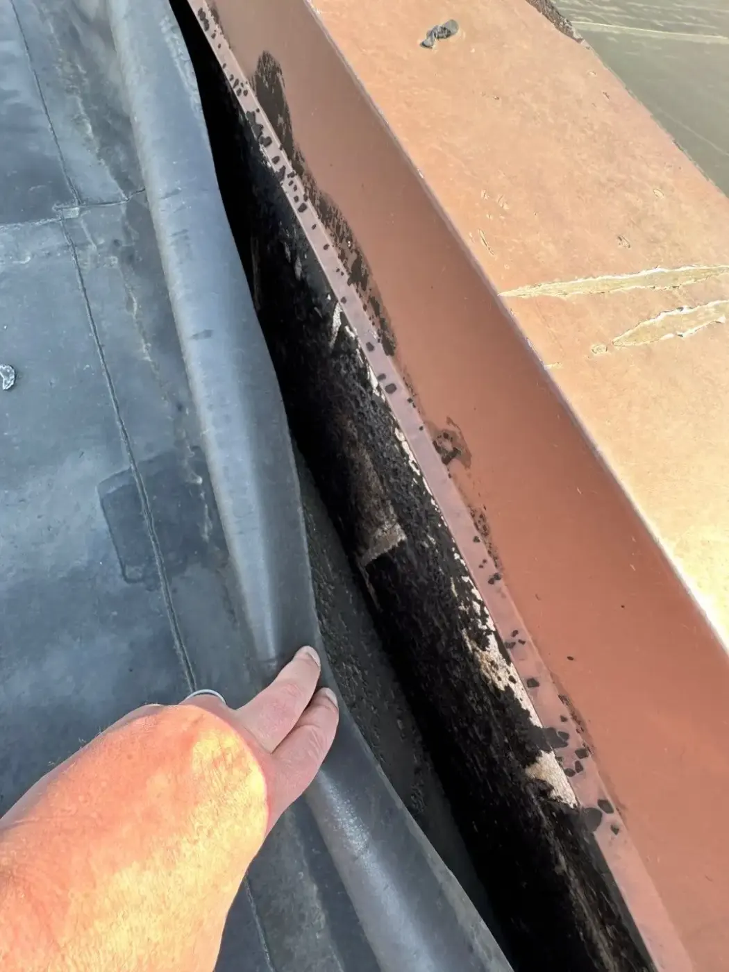 Flashing and seam work in Westville
