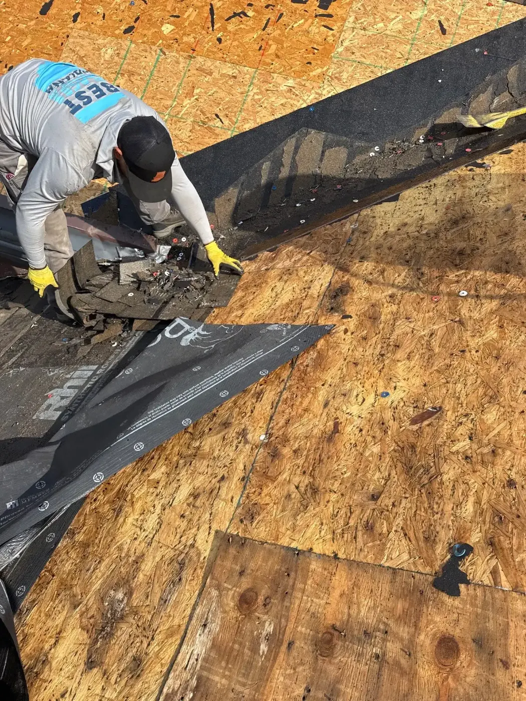 Commercial roof inspection documented in Westville